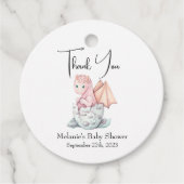 Dragon Baby shower dank u Bedankjes Labels (Voorkant)