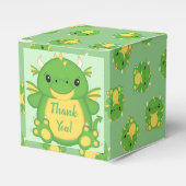 Dragon Baby shower Green Bedankdoosjes (Voorkant Zijde)