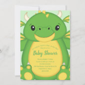 Dragon Baby shower Green Kaart (Voorkant)