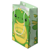 Dragon Baby shower Green Klein Cadeauzakje (Voorkant Gekanteld)
