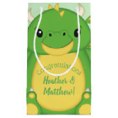 Dragon Baby shower Green Klein Cadeauzakje (Voorkant)