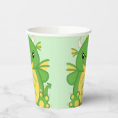 Dragon Baby shower Green Papieren Bekers (Links)