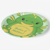 Dragon Baby shower Green Papieren Bordje (Gekanteld)
