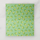 Dragon Baby shower Green Plaatskaartje (Binnenkant ongevouwen)