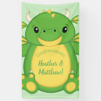 Dragon Baby shower Green Spandoek