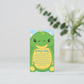 Dragon Baby shower Informatiekaartje (Staand voorkant)