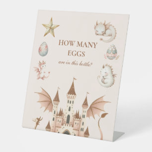 Dragon Baby shower Pedestal Sign Reclamebord Met Voetstuk