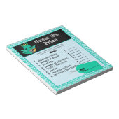 Dragon Baby shower raad de prijs-rechtergame 40pg Notitieblok (Schuin)