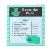 Dragon Baby shower raad de prijs-rechtergame 40pg Notitieblok (Voorkant)