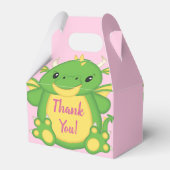Dragon Baby shower Roze Bedankdoosjes (Achterkant)