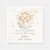 Dragon Baby shower Schattige Boho Dragon Paper Nap Servet (Voorkant)