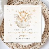 Dragon Baby shower Schattige Boho Dragon Paper Nap Servet