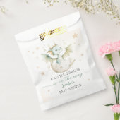 Dragon Baby shower Schattige Boho Green Waterverf Bedankzakje (Gezegeld)