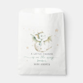 Dragon Baby shower Schattige Boho Green Waterverf Bedankzakje (Voorkant)