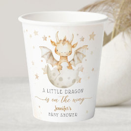 Dragon Baby shower Schattige Boho Papieren Bekers