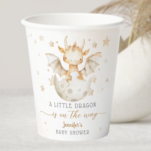 Dragon Baby shower Schattige Boho Papieren Bekers