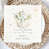 Dragon Baby shower Schattige Green Dragon Paper Na Servet