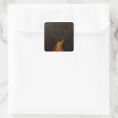Dragon baby vierkante sticker (Tas)