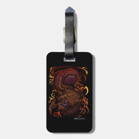 Dragon Bagagelabel (Achterkant verticaal)