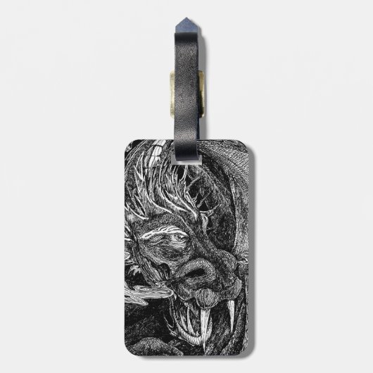 Dragon bagagelabel 2 (Achterkant verticaal)