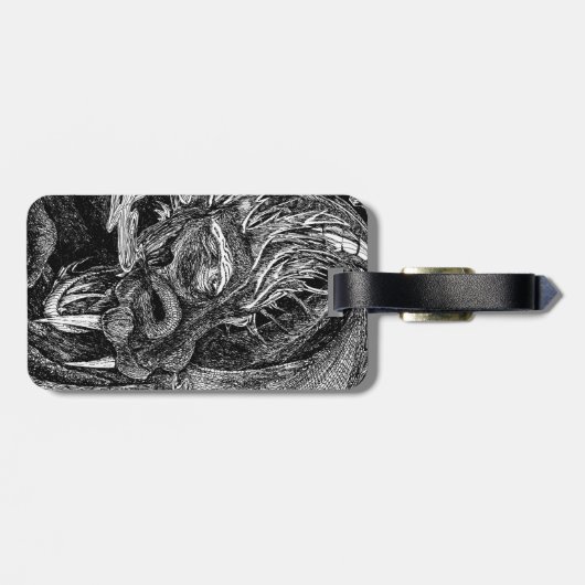 Dragon bagagelabel 2 (Achterkant horizontaal)