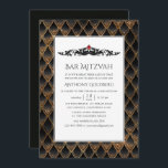 Dragon: Bar Mitzvah Kaart<br><div class="desc">Het vormen faux glitter dragon schubben de mitzvah uitnodiging met een  draak die bloeit met een rode ruby gemstone.</div>