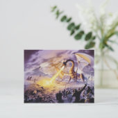 Dragon Battle Briefkaart (Staand voorkant)