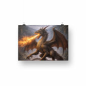 Dragon Battle Home & Gaming Room Decor Foto Afdruk