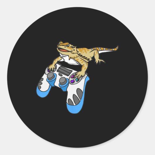 Dragon Bearded Dragons Lizard Ronde Sticker (Voorkant)