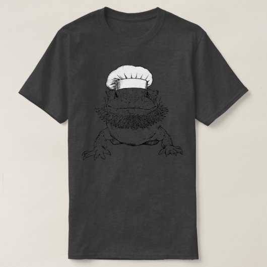 Dragon Beardie Cook Chef Funny Cooking T-shirt (Design voorkant)