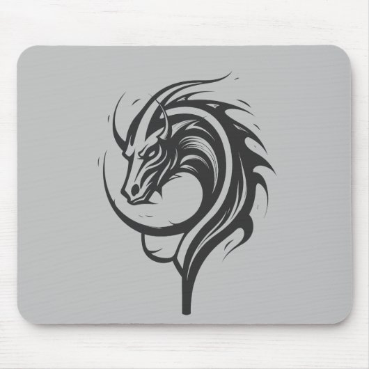 Dragon Beast Creature Fantasy Legende Vector Art Muismat (Voorkant)