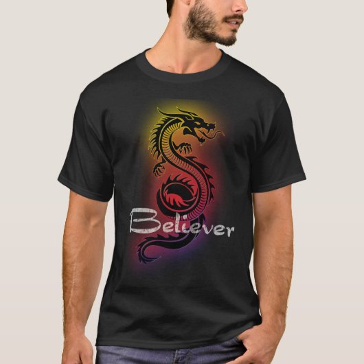 Dragon Believer stel je dit voor voor Drakenventil T-shirt (Voorkant)