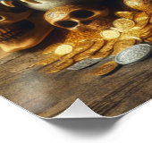 Dragon bewaakt zijn Treasures Fantasy Poster Art (Hoek)