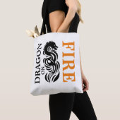 Dragon bij vuur tote bag (Dichtbij)
