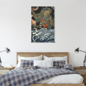 Dragon bij Zee Canvas Afdruk (Insitu (Slaapkamer))