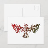 Dragon Bird Tribal Tattoo Briefkaart (Voorkant / Achterkant)
