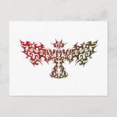 Dragon Bird Tribal Tattoo Briefkaart (Voorkant)