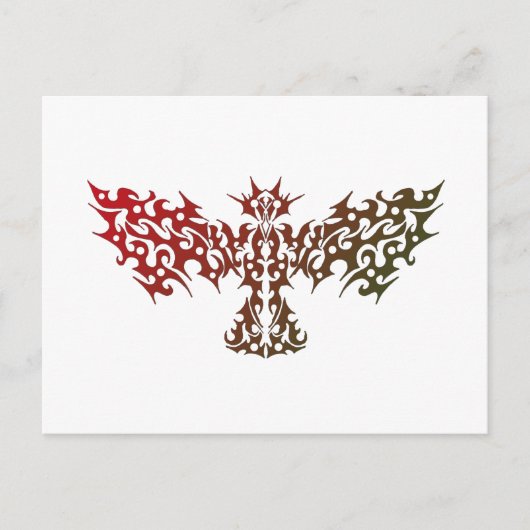 Dragon Bird Tribal Tattoo Briefkaart (Voorkant)