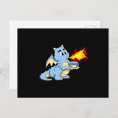 DRAGON BIRTHDAY 10 10th Birthday Boy Cute Dragon Briefkaart (Voorkant / Achterkant)