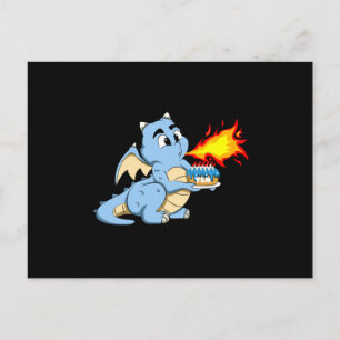 DRAGON BIRTHDAY 10 10th Birthday Boy Cute Dragon Briefkaart