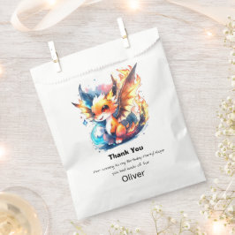 Dragon Birthday Bedankzakje