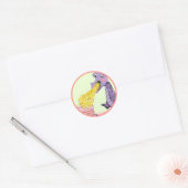 Dragon Birthday Classic Round Sticker (Envelop)