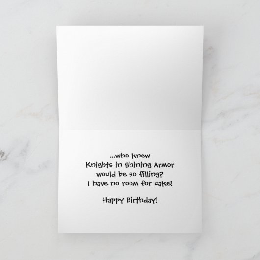 Dragon Birthday Kaart (Binnen)