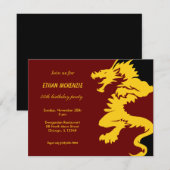 Dragon Birthday Kaart (Voorkant / Achterkant)