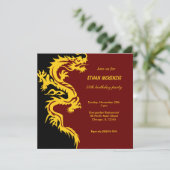 Dragon Birthday Kaart (Staand voorkant)