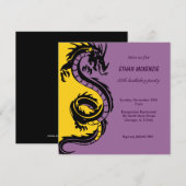 Dragon Birthday Kaart (Voorkant / Achterkant)