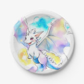 Dragon Birthday Papieren Bordje (Voorkant)