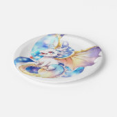 Dragon Birthday Papieren Bordje (Gekanteld)