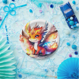 Dragon Birthday Papieren Bordje