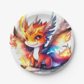 Dragon Birthday Papieren Bordje (Voorkant)